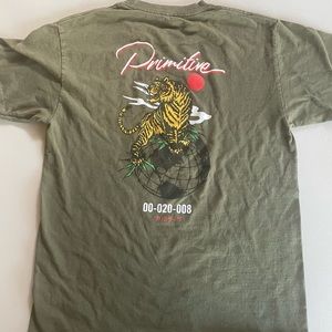 Primitive Olive Japanese Graphic Tee | Size Medium